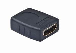Kab. redukce HDMI-HDMI F F,zlacené kontakty, černá