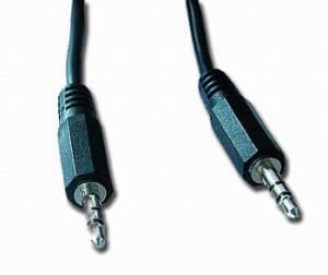 Kabel přípojný jack 3,5mm M M, 1,2m, audio