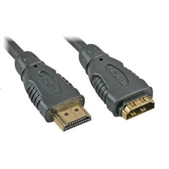 PremiumCord prodlužovací kabel HDMI, M F, 1m