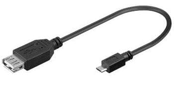 PremCord USB kab redukceA fem-MicroUSB male20cmOTG
