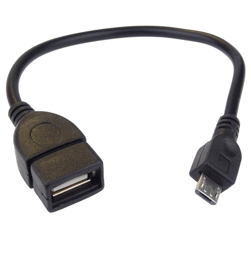PremiCord USB kab redukce A fem-MicroUSB mal20cm