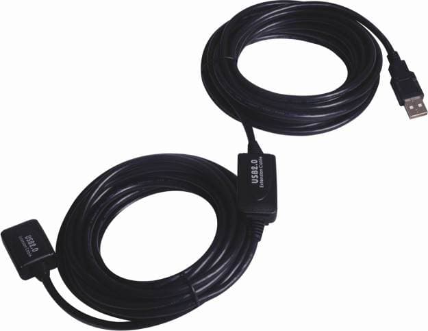 PremiumCord USB 2.0 repeater a prodlužovací kabel A M-A F 25m