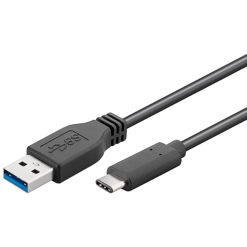PremiumCord USB-C male - USB 3.0 A Male, černý, 3m