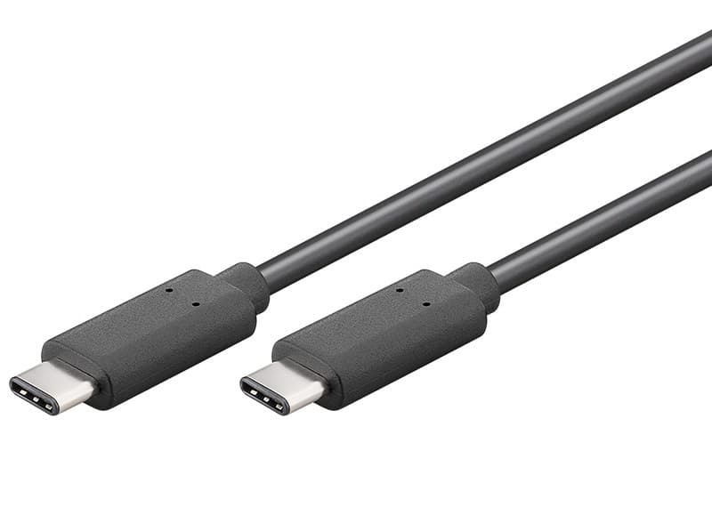 PremiumCord USB-C male - USB-C male, černý, 1m