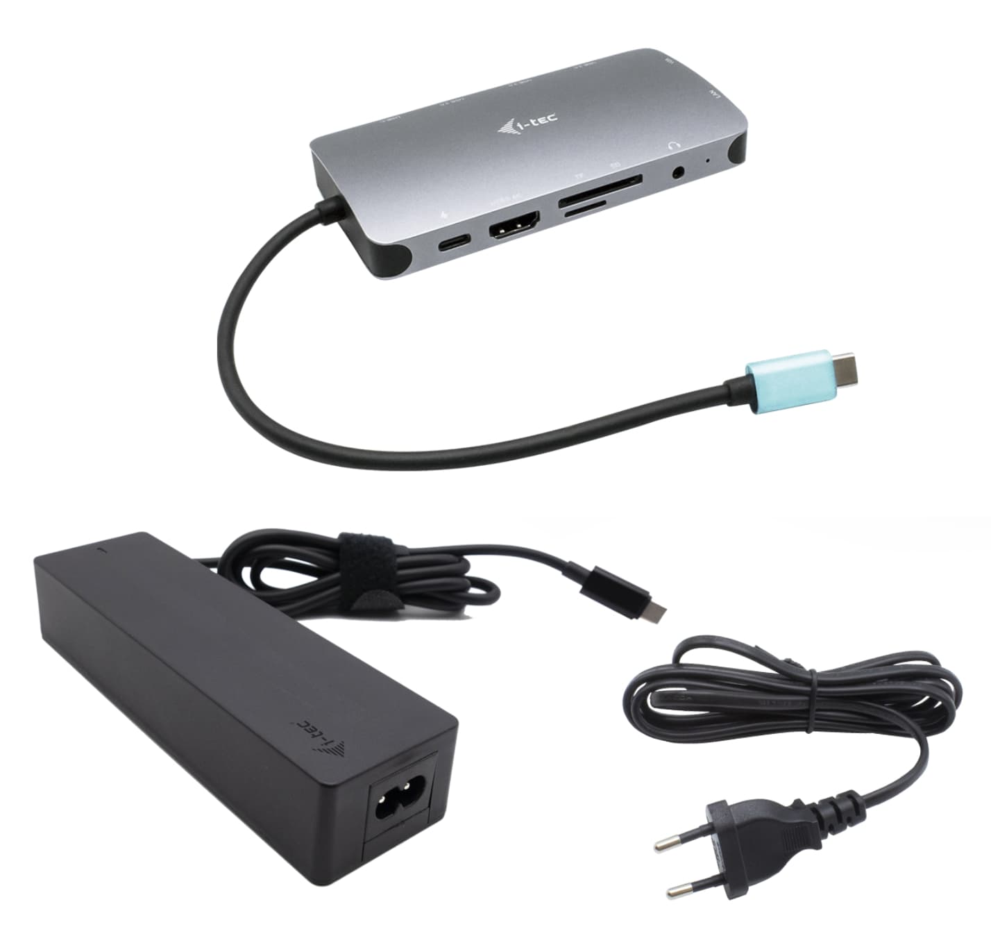 i-tec USB-C Metal Nano Dock HDMI VGA with LAN, Power Delivery 100 W + zdroj 100W