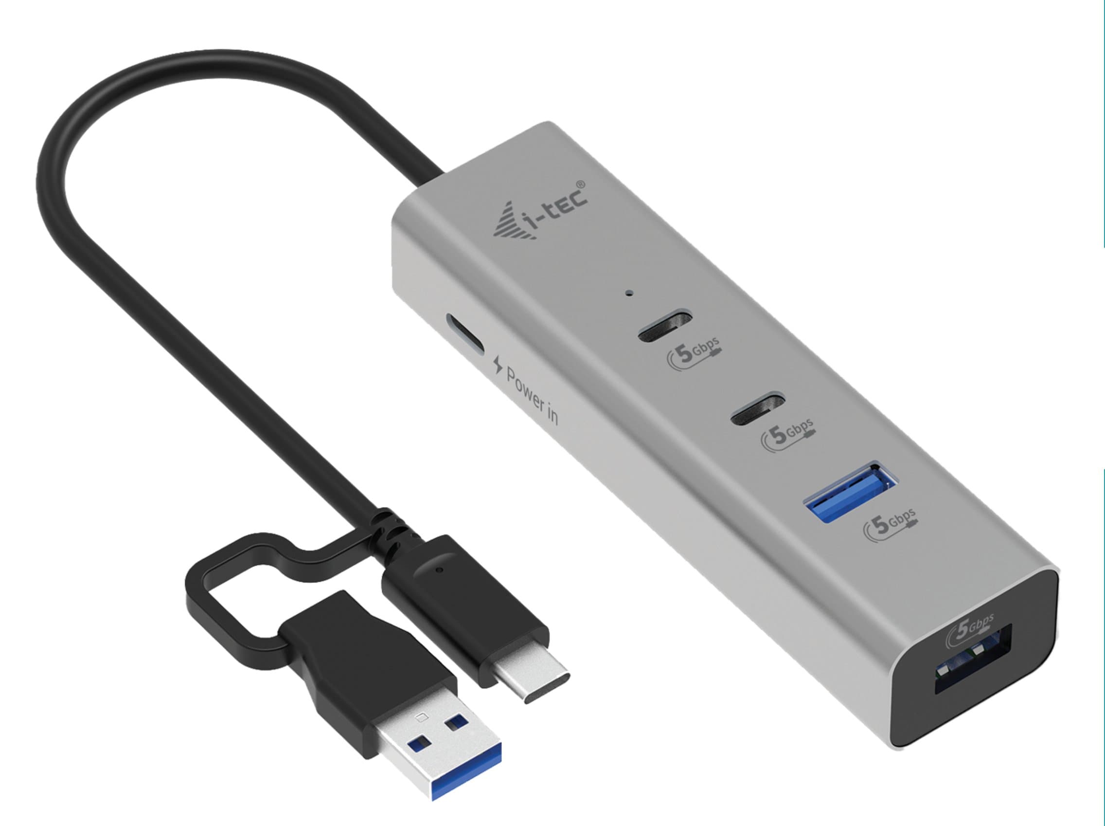 i-tec Universal Charging Metal HUB 2x USB-C + 2x USB-A Port, PD 85W