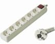 Prodlužovací přívod 230V, 5m, 6 zásuvek + vypínač