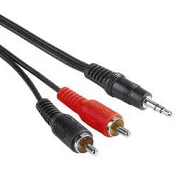 PremiumCord Kabel Jack 3.5mm-2xCINCH M