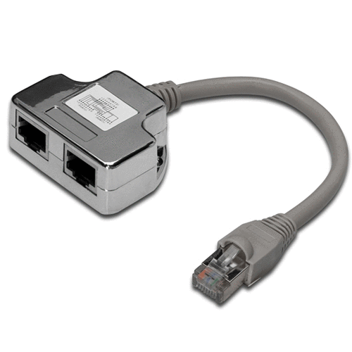 PremiumCord Modulární RJ45 distributor 2 porty 10 100Base T