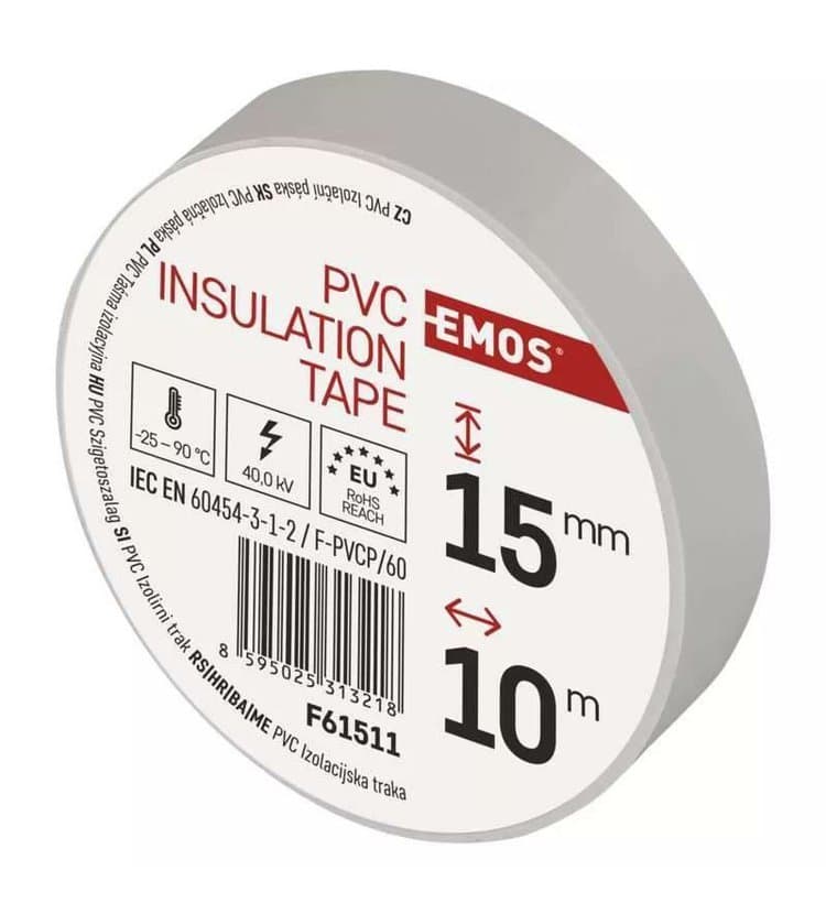 Emos Izolační páska PVC 15 10 bílá