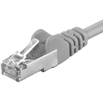 Premiumcord Patch kabel CAT6a S-FTP, RJ45-RJ45, AWG 26 7 0,25m šedá