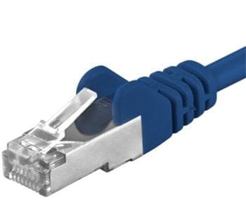 Premiumcord Patch kabel CAT6a S-FTP, RJ45-RJ45, AWG 26 7 2m, modrá