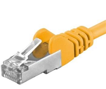 Premiumcord Patch kabel CAT6a S-FTP, RJ45-RJ45, AWG 26 7 2m, žlutá
