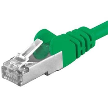 Premiumcord Patch kabel CAT6a S-FTP, RJ45-RJ45, AWG 26 7 5m, zelená