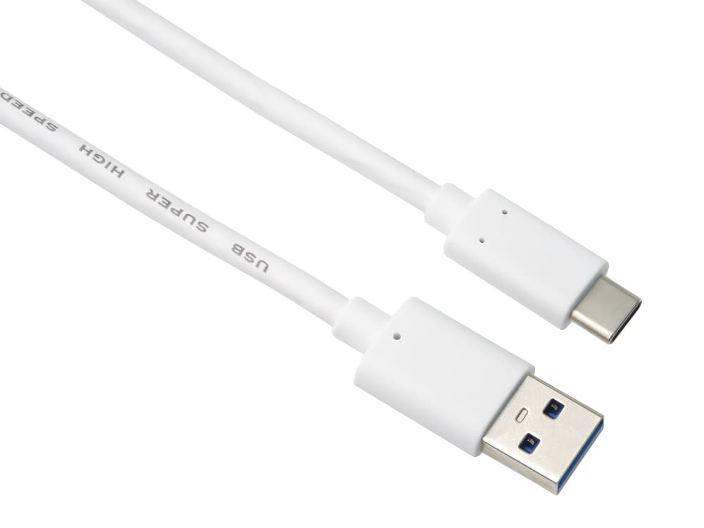 PremiumCord kabel USB-C - USB 3.0 A (USB 3.2 generation 2, 3A, 10Gbit s) 0,5m bílá