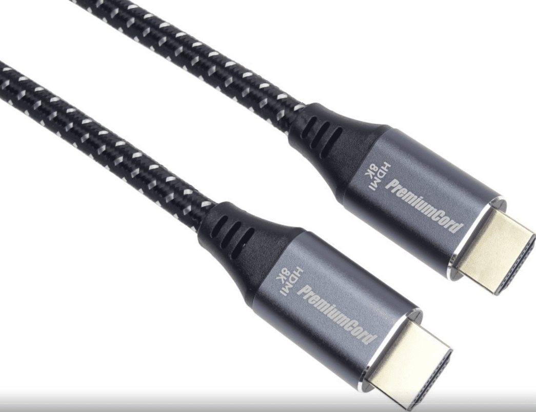 PremiumCord ULTRA HDMI 2.1 High Speed + Ethernet kabel 8K@60Hz,zlacené 10m