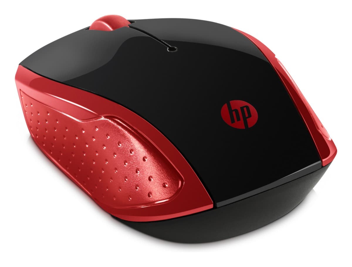 HP 200 Cestovní Optická 1 000 DPI Bezdrátová USB Červená