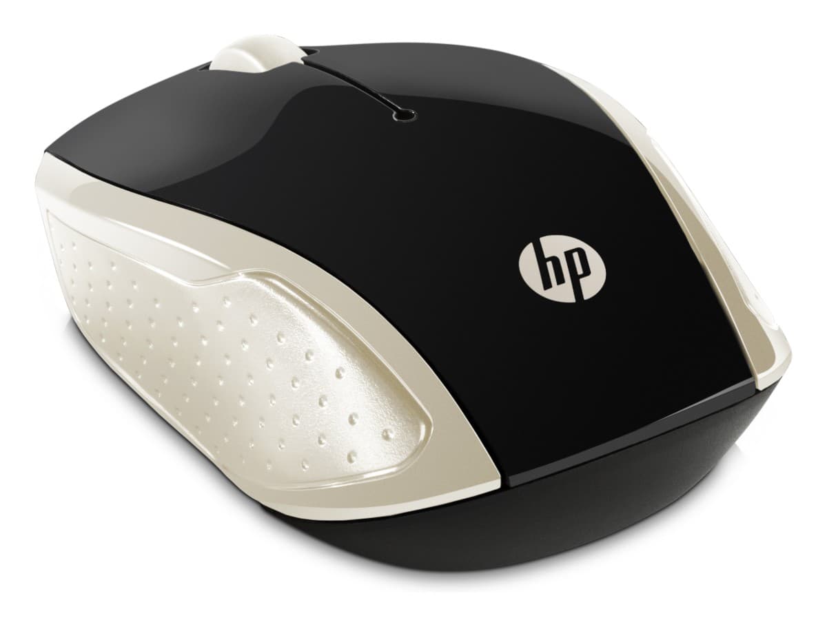 HP 200 Cestovní Optická 1 000 DPI Bezdrátová USB Zlatá