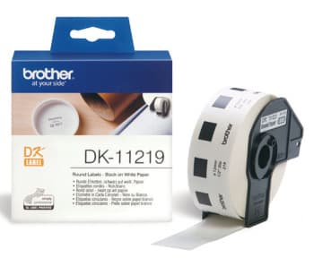 DK-11219 (papírové kulaté, průměr 12 mm -1200ks)