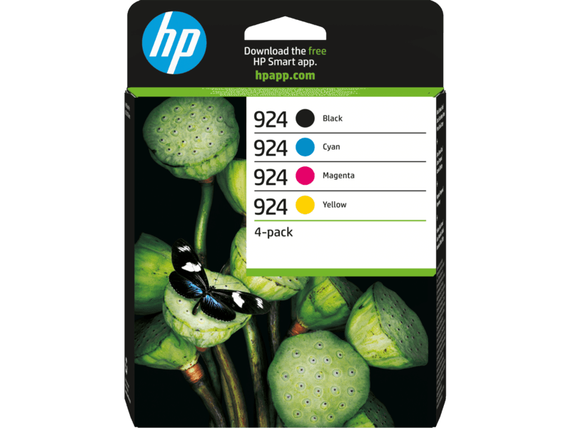 HP 924 - combo pack (černá, 3barevná), 6C3Z1NE