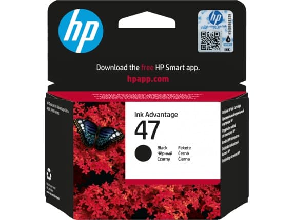 HP 47 inkoustová kazeta černá, 6ZD21AE