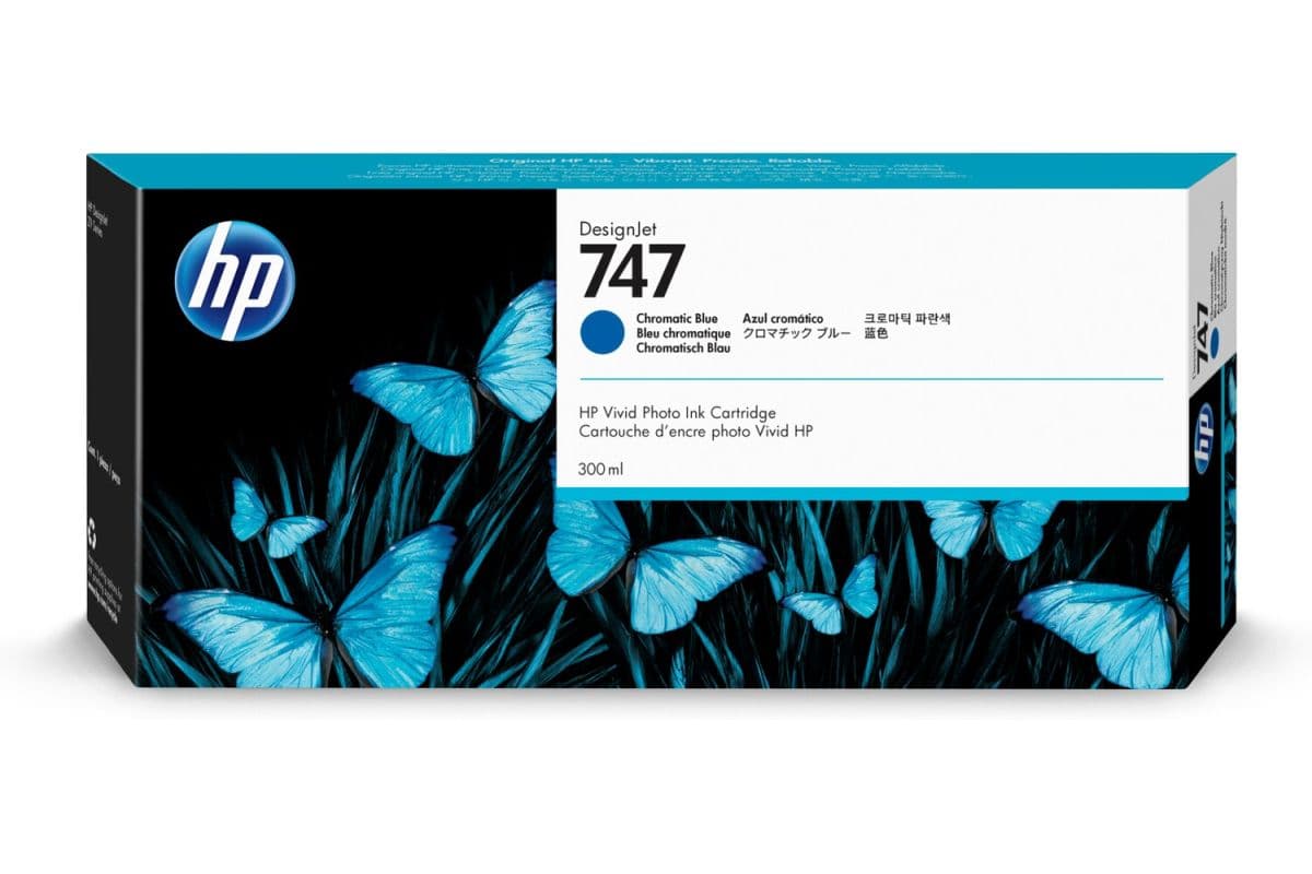 HP 747 300-ml Chromatic Blue Ink Cartridge