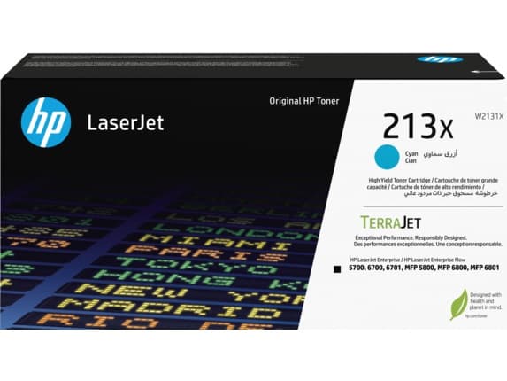 HP W2131X, cyan toner. kazeta HP LaserJet 213X
