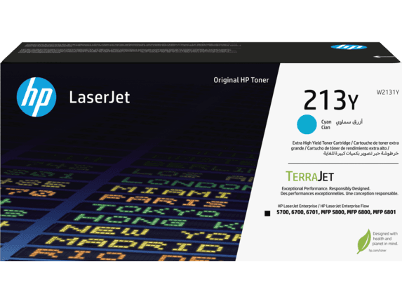 HP W2131Y, cyan toner. kazeta HP LaserJet 213Y