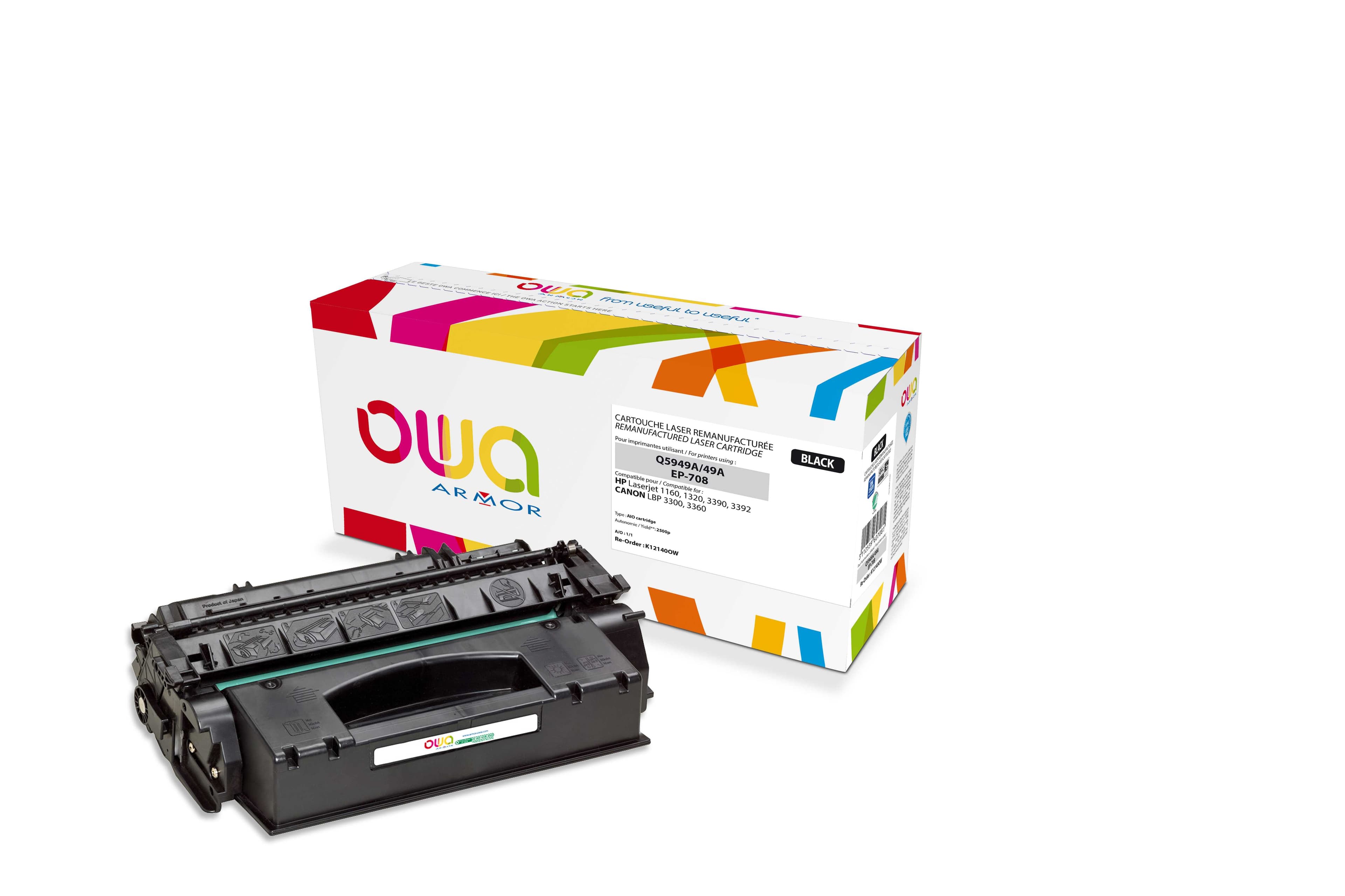 OWA Armor toner kompatibilní s HP LJ 1160, Q5949A, 2500st, černá black