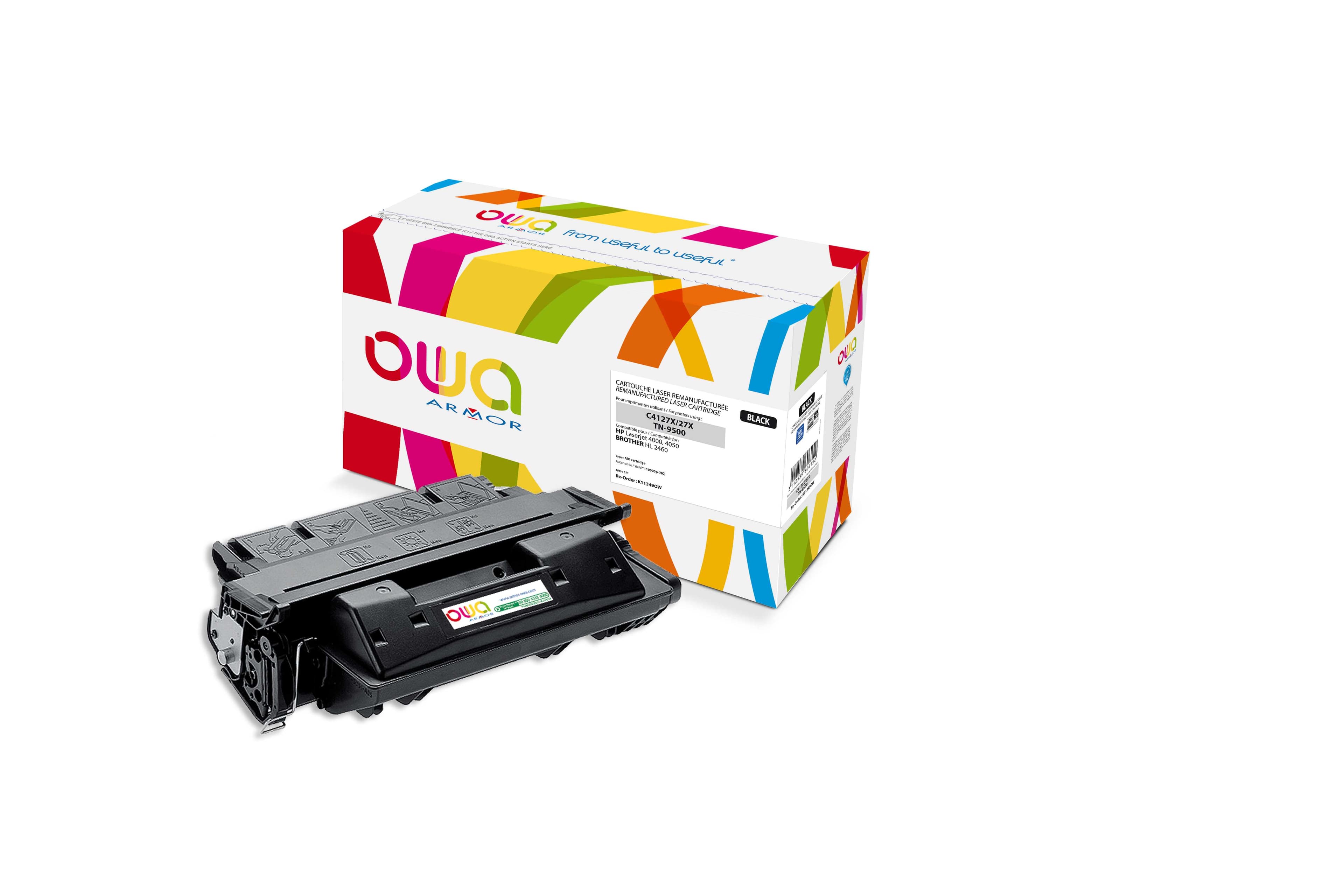 OWA Armor toner kompatibilní s HP LJ 4000, C4127X, 10000st, černá black