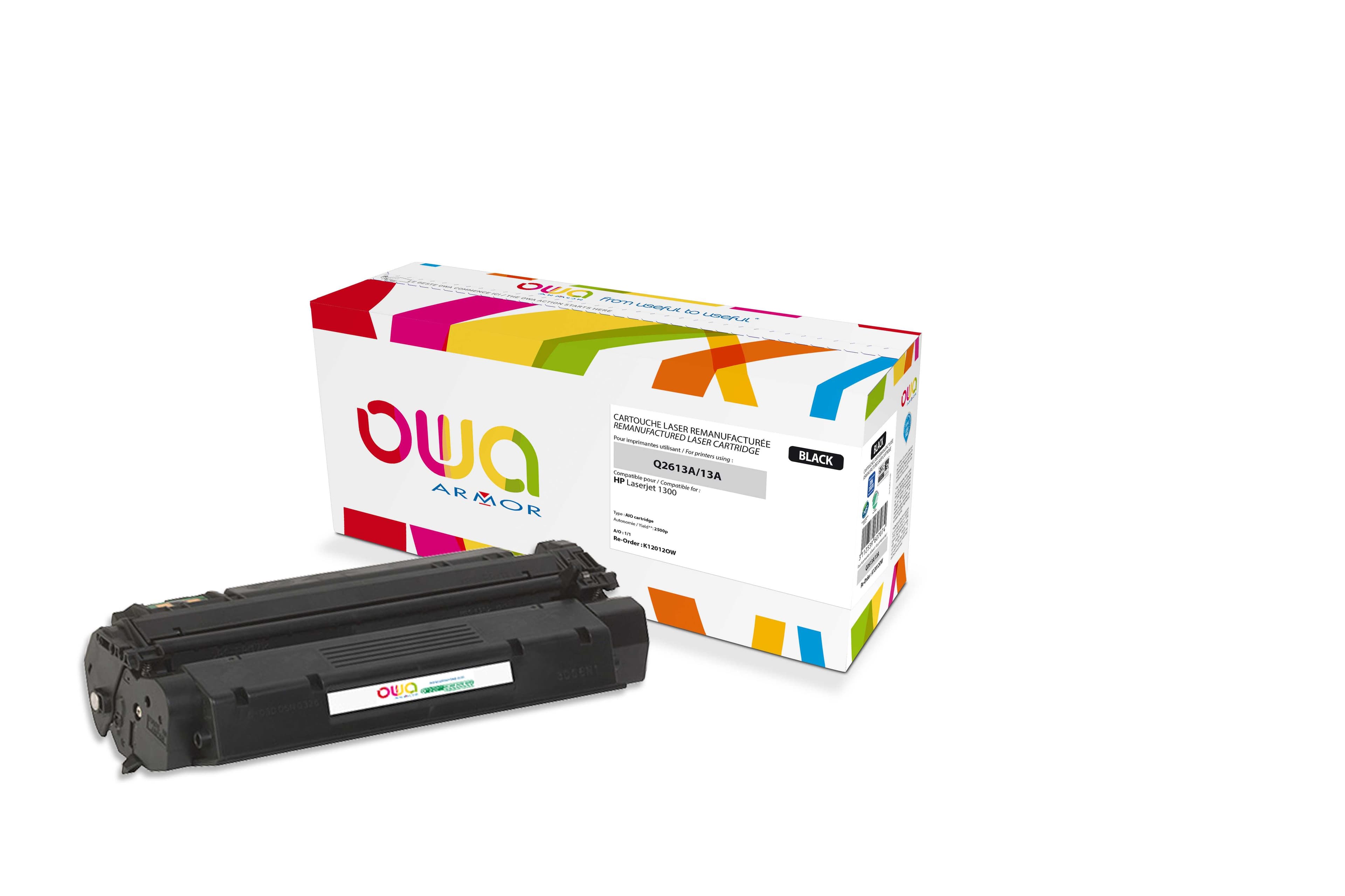 OWA Armor toner kompatibilní s HP LJ 1300, Q2613A, 2500st, černá black