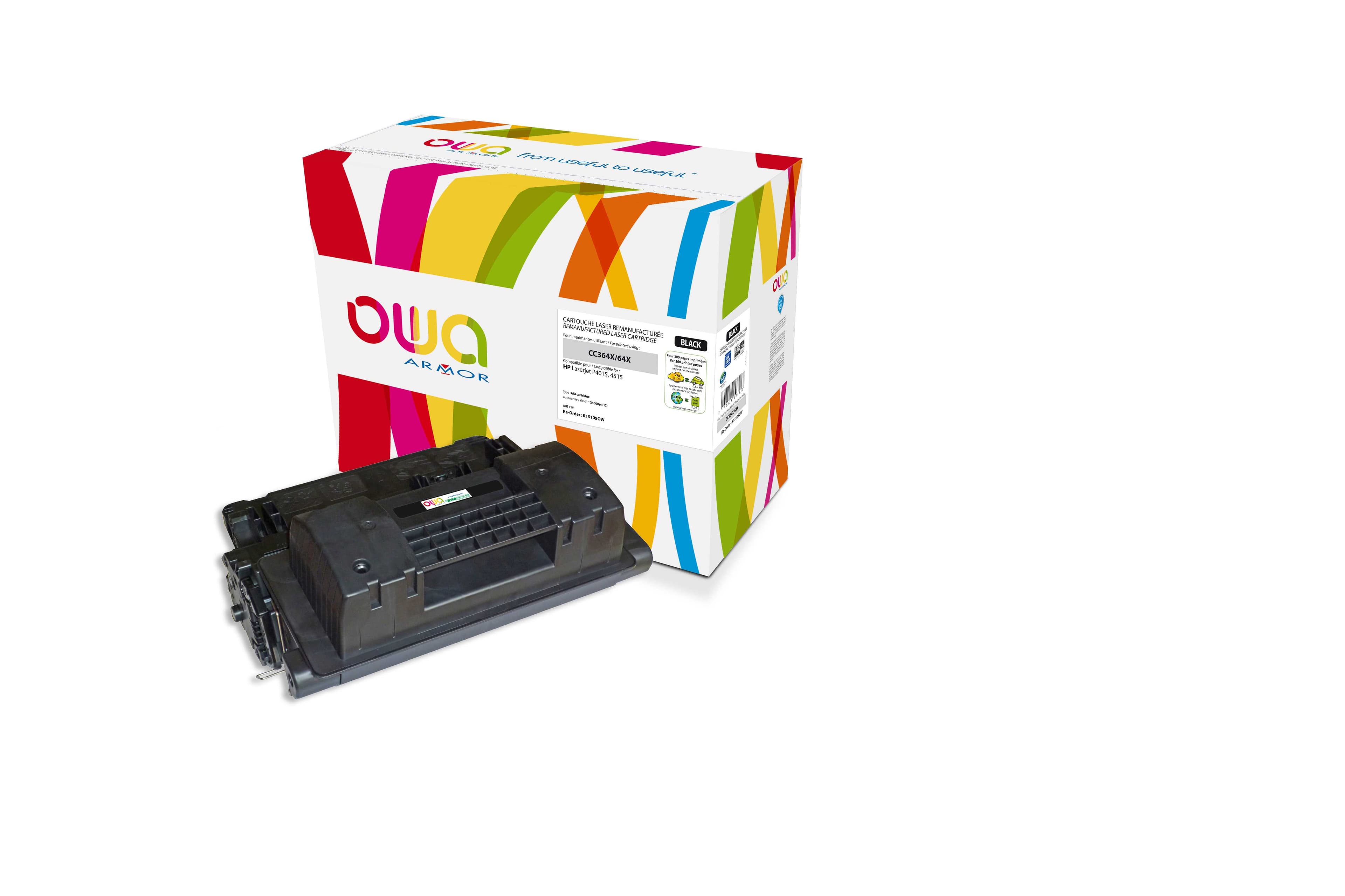 OWA Armor toner kompatibilní s HP LJ P4015, CC364X, 24000st, černá black