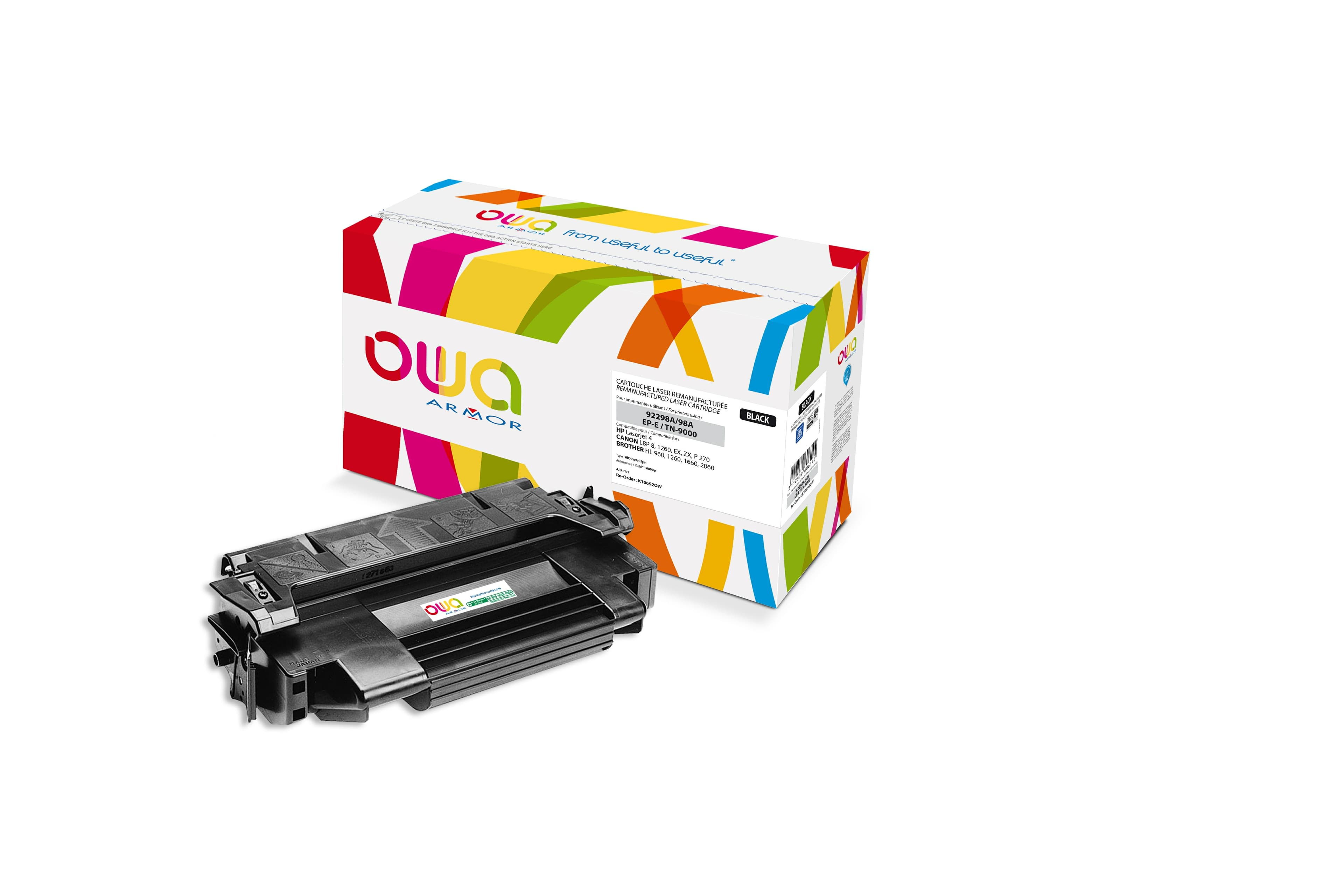 OWA Armor toner kompatibilní s HP LJ 4 EPE EX, 92298A, 6800st, černá black