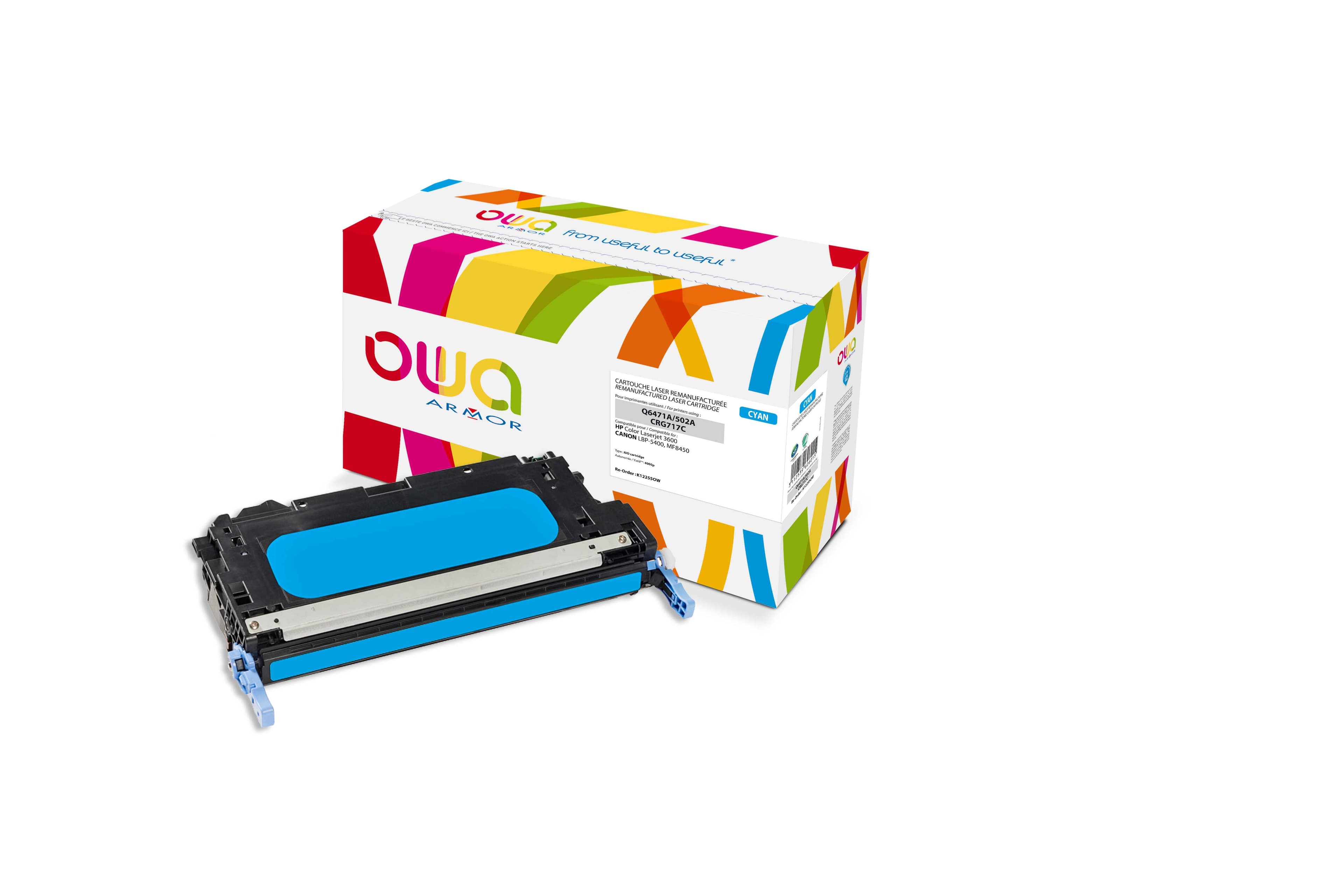 OWA Armor toner kompatibilní s HP Q6471A, 4000st, modrá