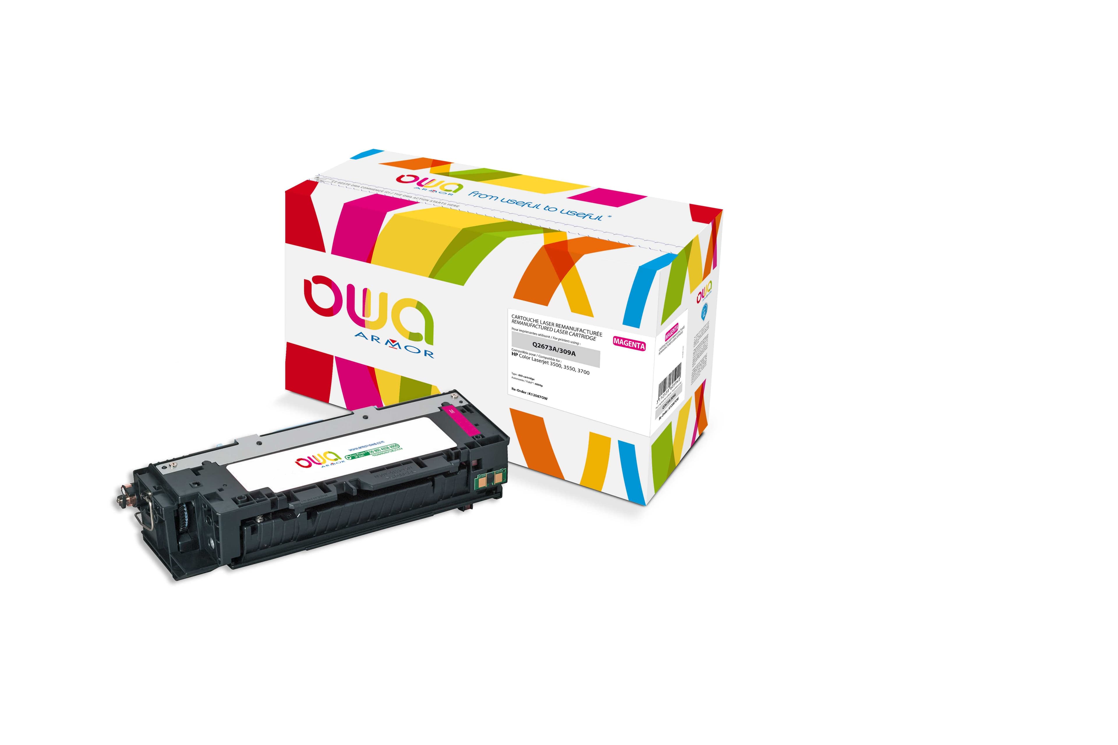OWA Armor toner kompatibilní s HP Q2673A, 4000st, červená magenta
