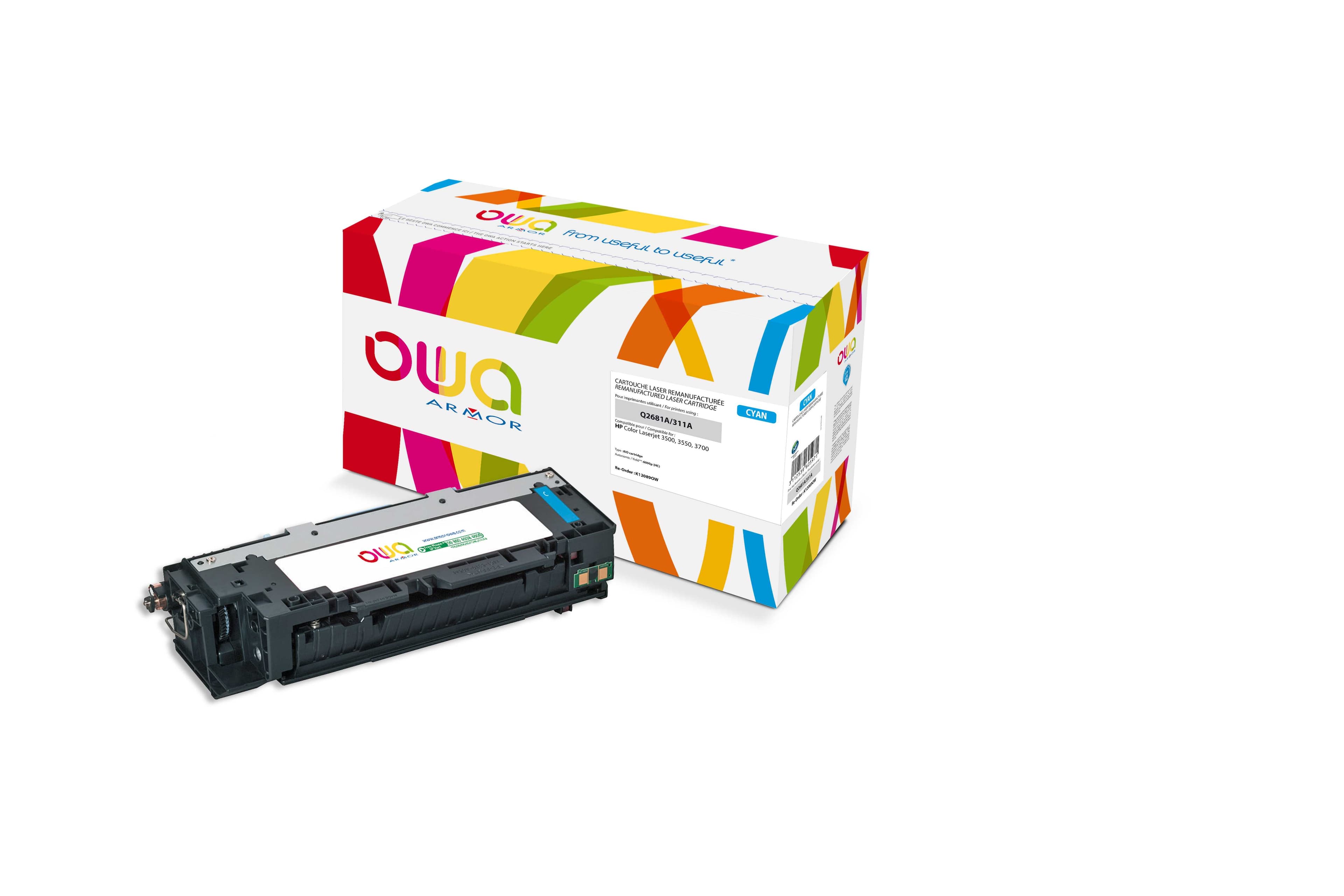 OWA Armor toner kompatibilní s HP Q2681A, 6000st, modrá