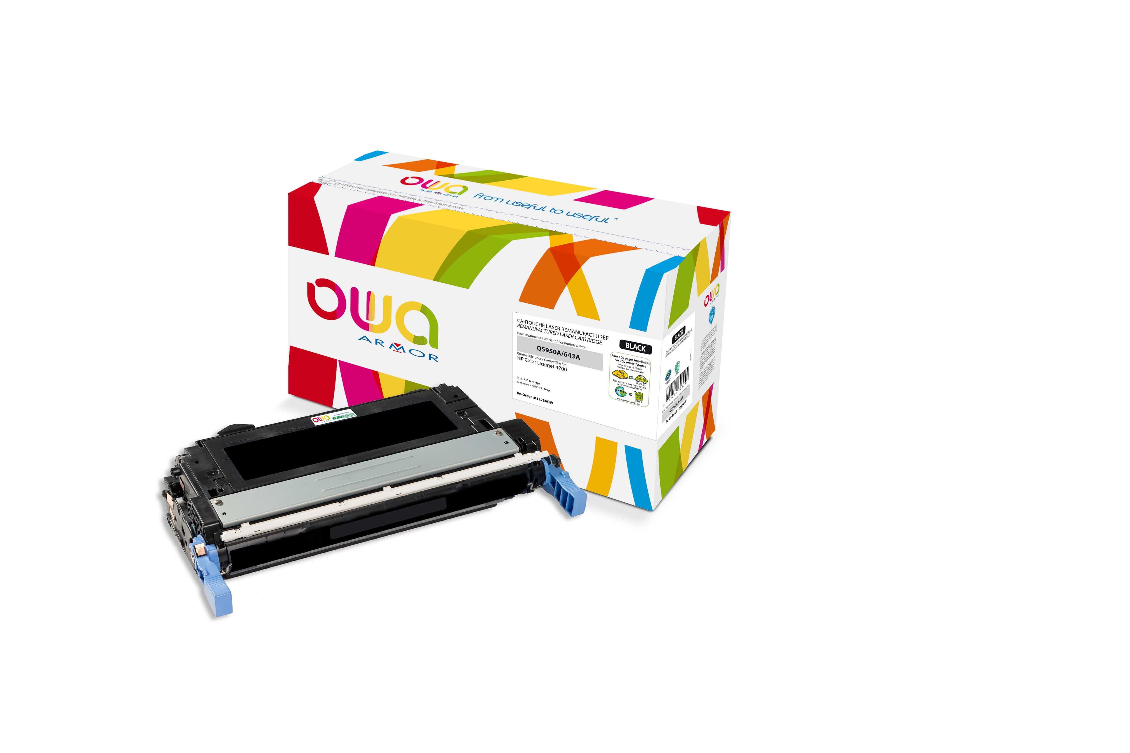 OWA Armor toner kompatibilní s HP Q5950A, 11000st, černá black