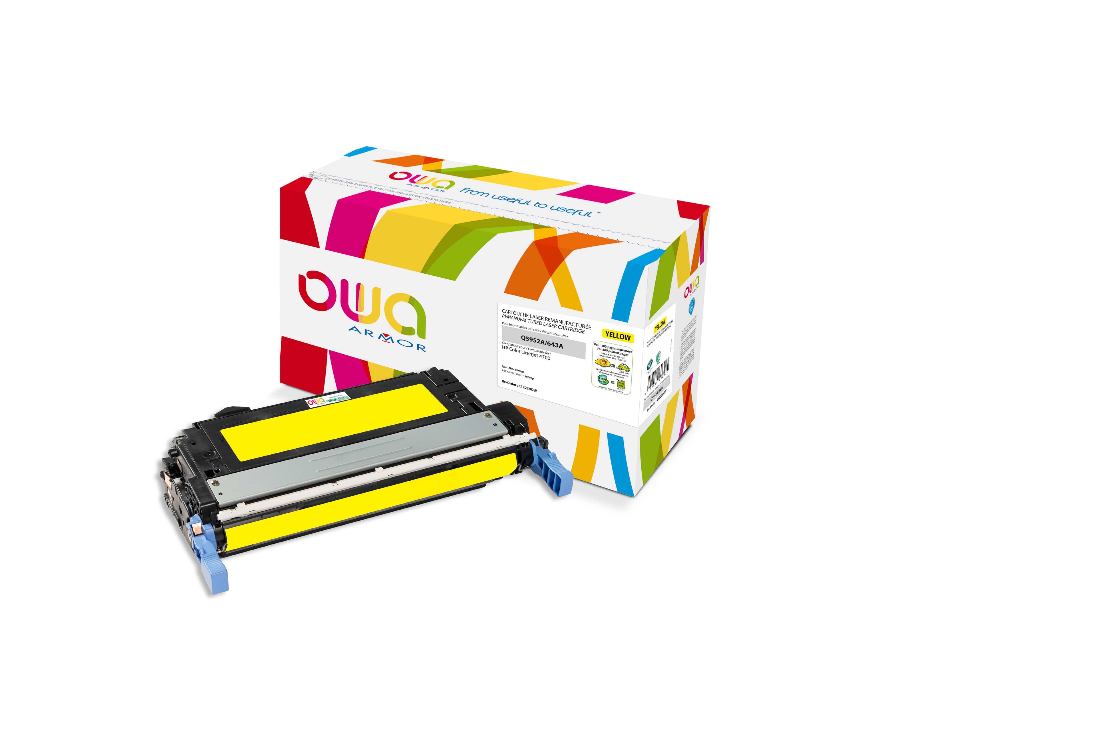 OWA Armor toner kompatibilní s HP Q5952A, 10000st, žlutá yellow