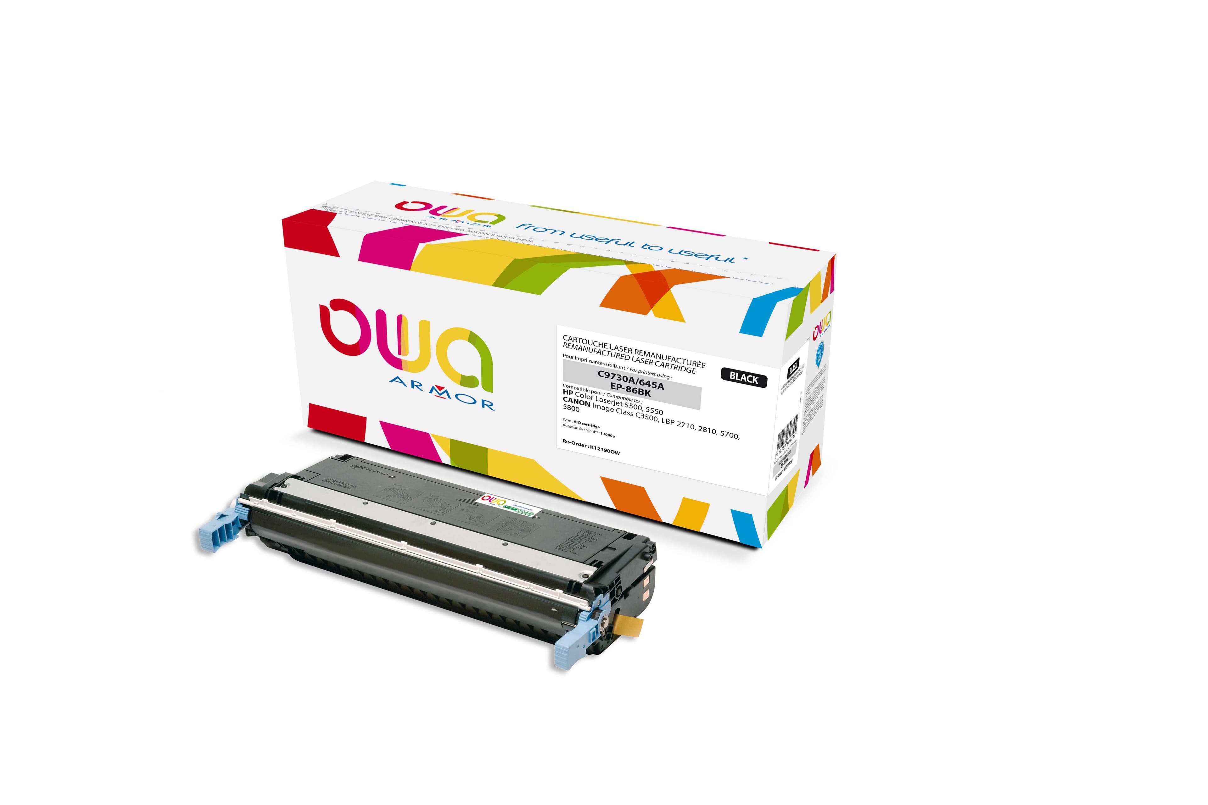 OWA Armor toner kompatibilní s HP C9730A, 13000st, černá black