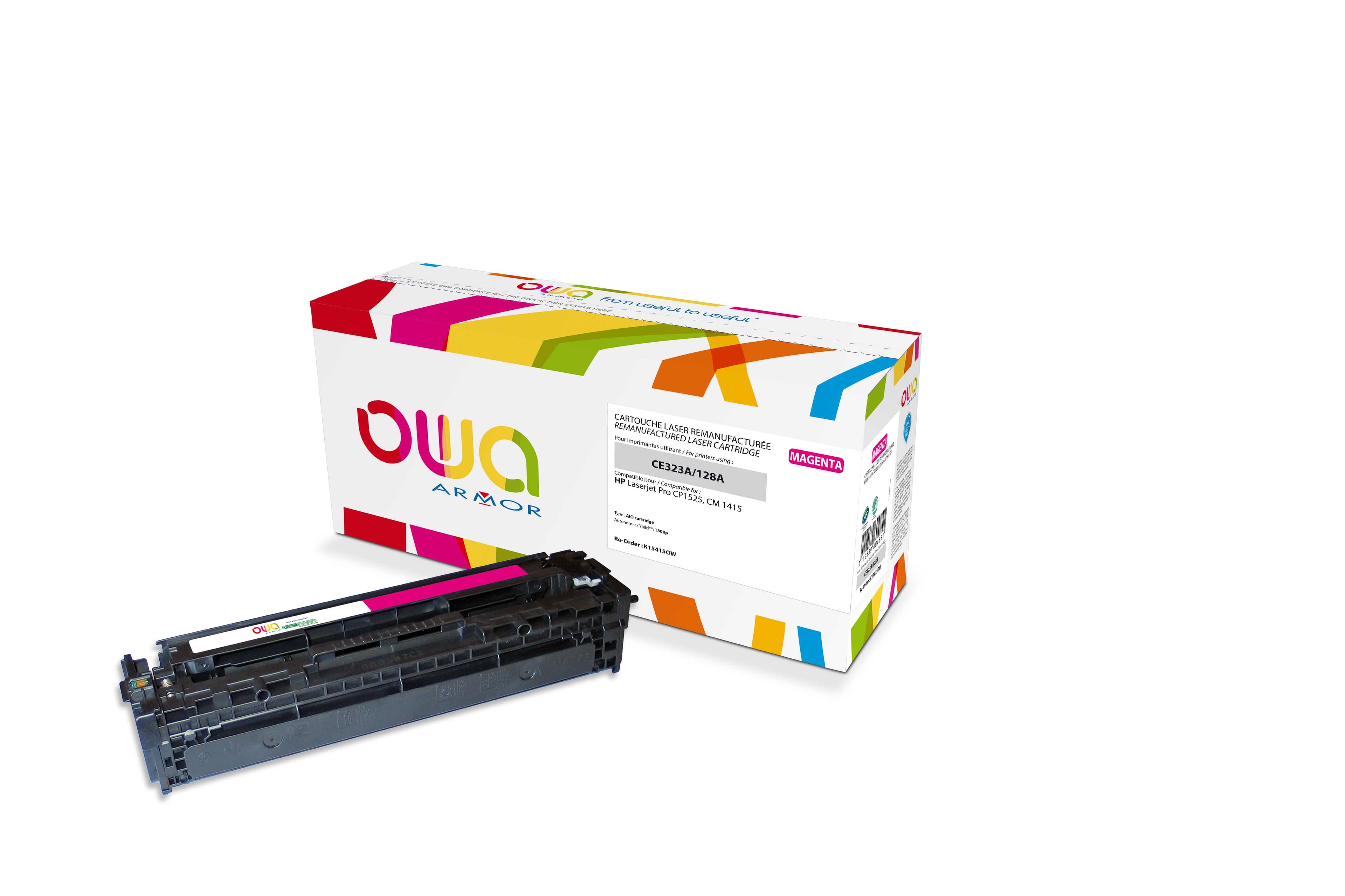 OWA Armor toner kompatibilní s HP CE323A, 1300st, červená magenta
