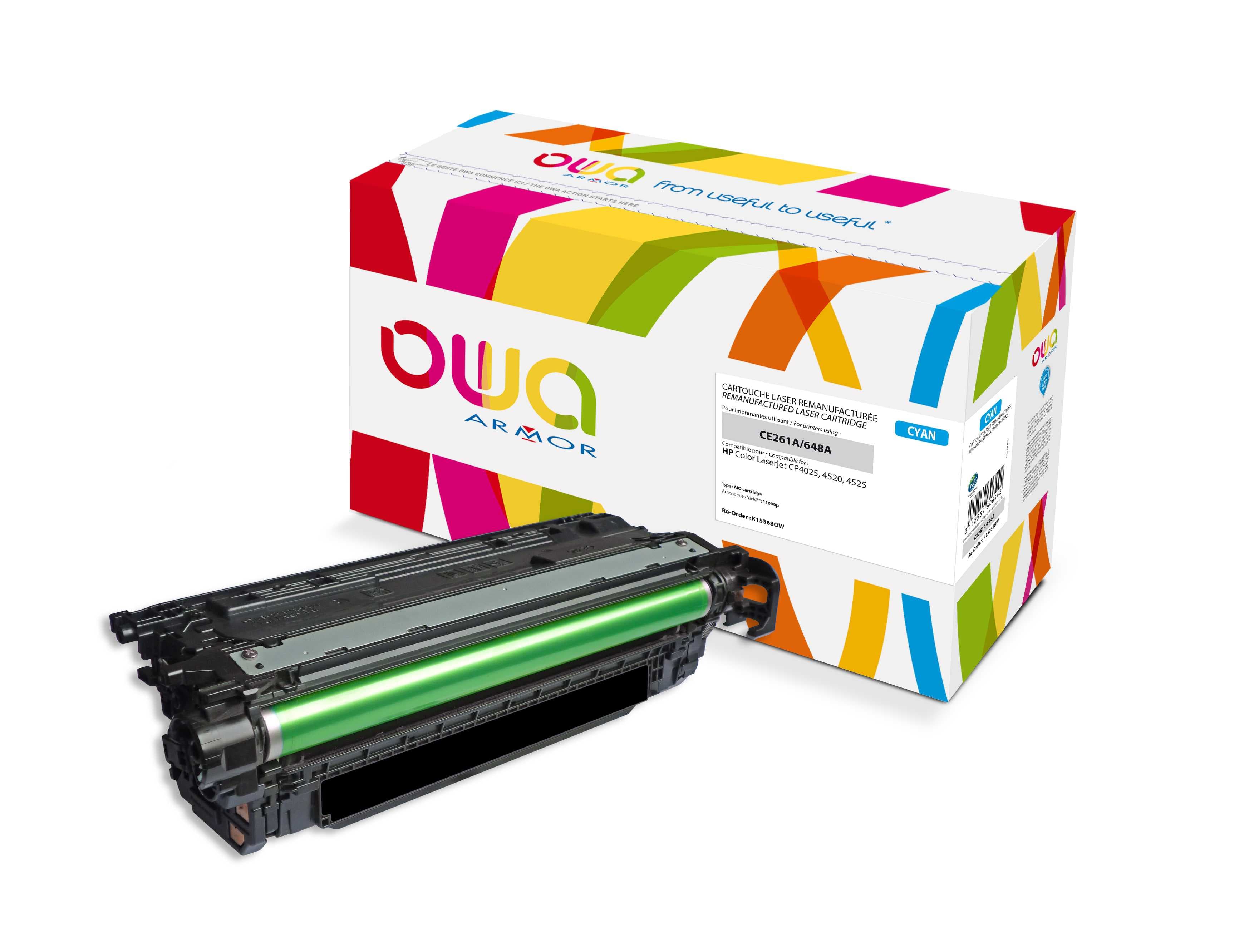OWA Armor toner kompatibilní s HP CE261A, 11000st, modrá