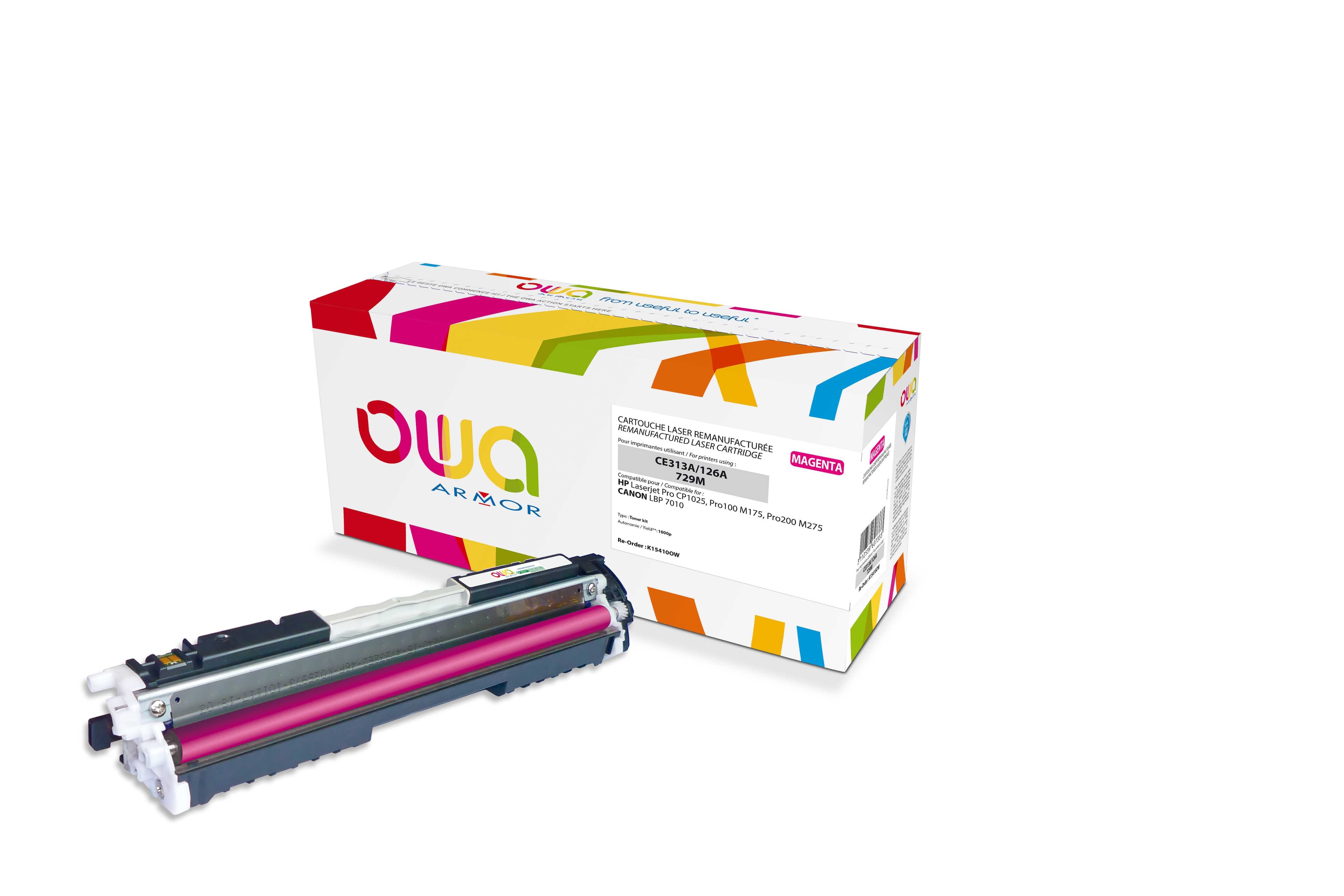 OWA Armor toner kompatibilní s HP CE313A, 1000st, červená magenta