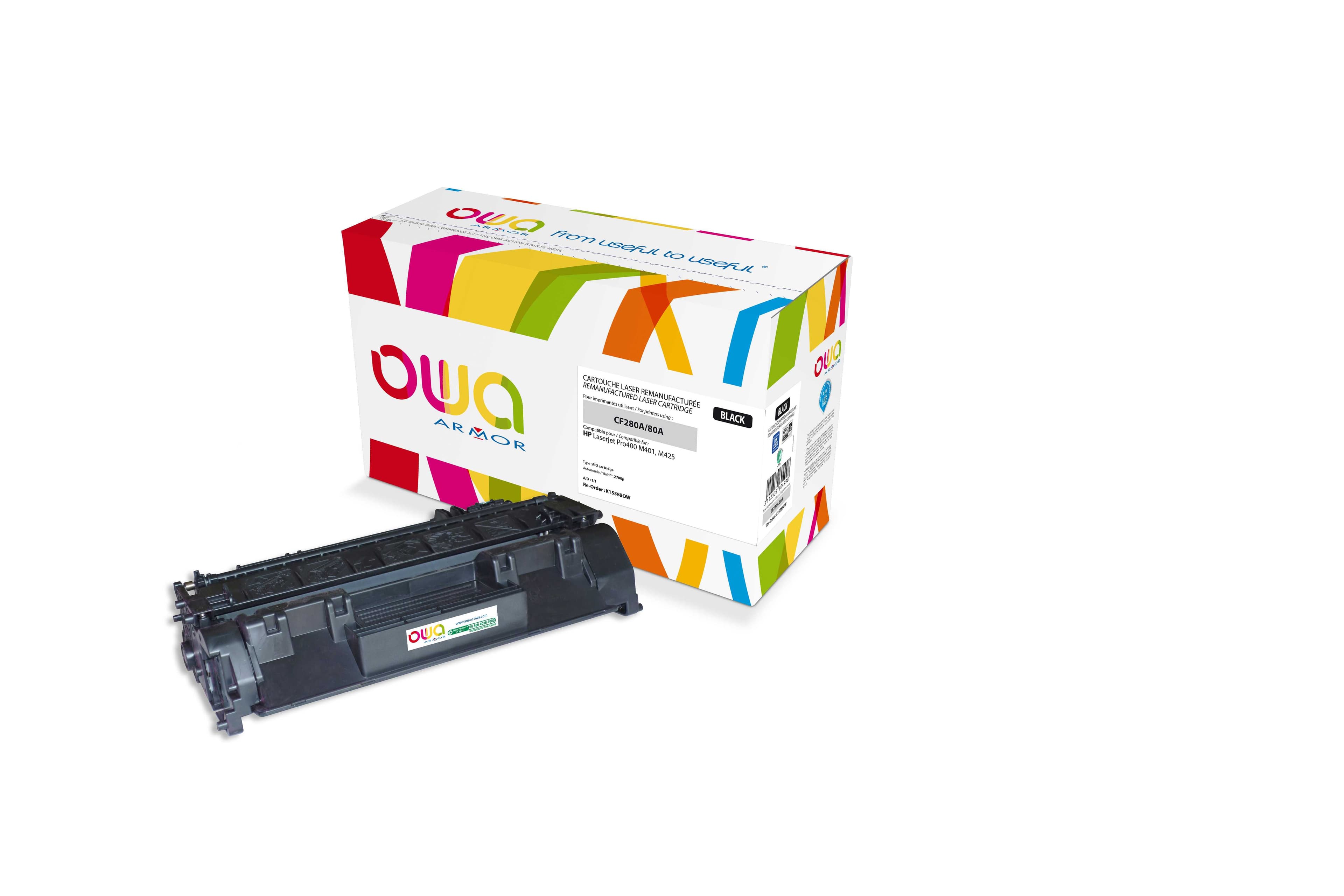OWA Armor toner kompatibilní s HP CF280A, 2700st, černá black
