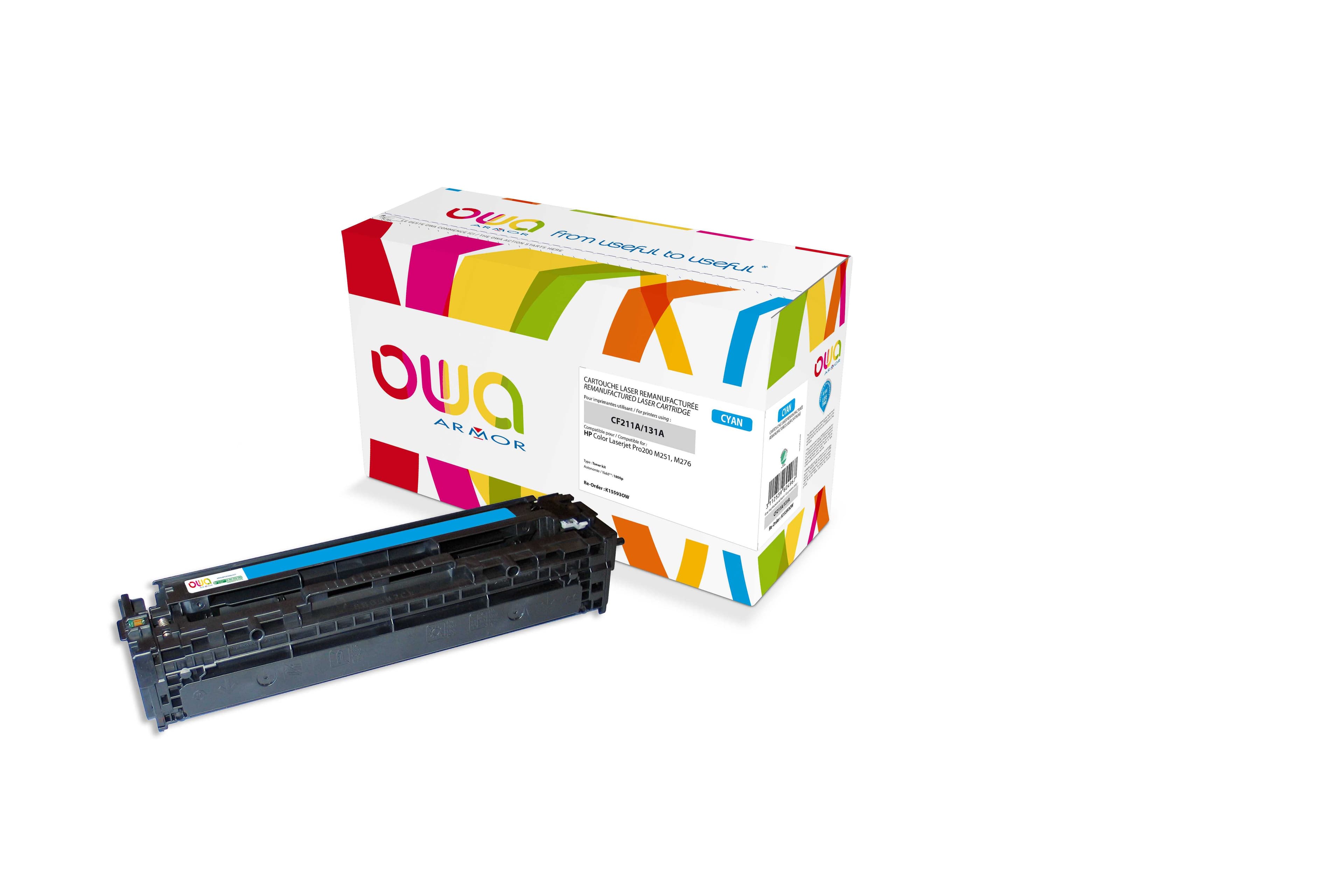 OWA Armor toner kompatibilní s HP CF211A, 1800st, modrá