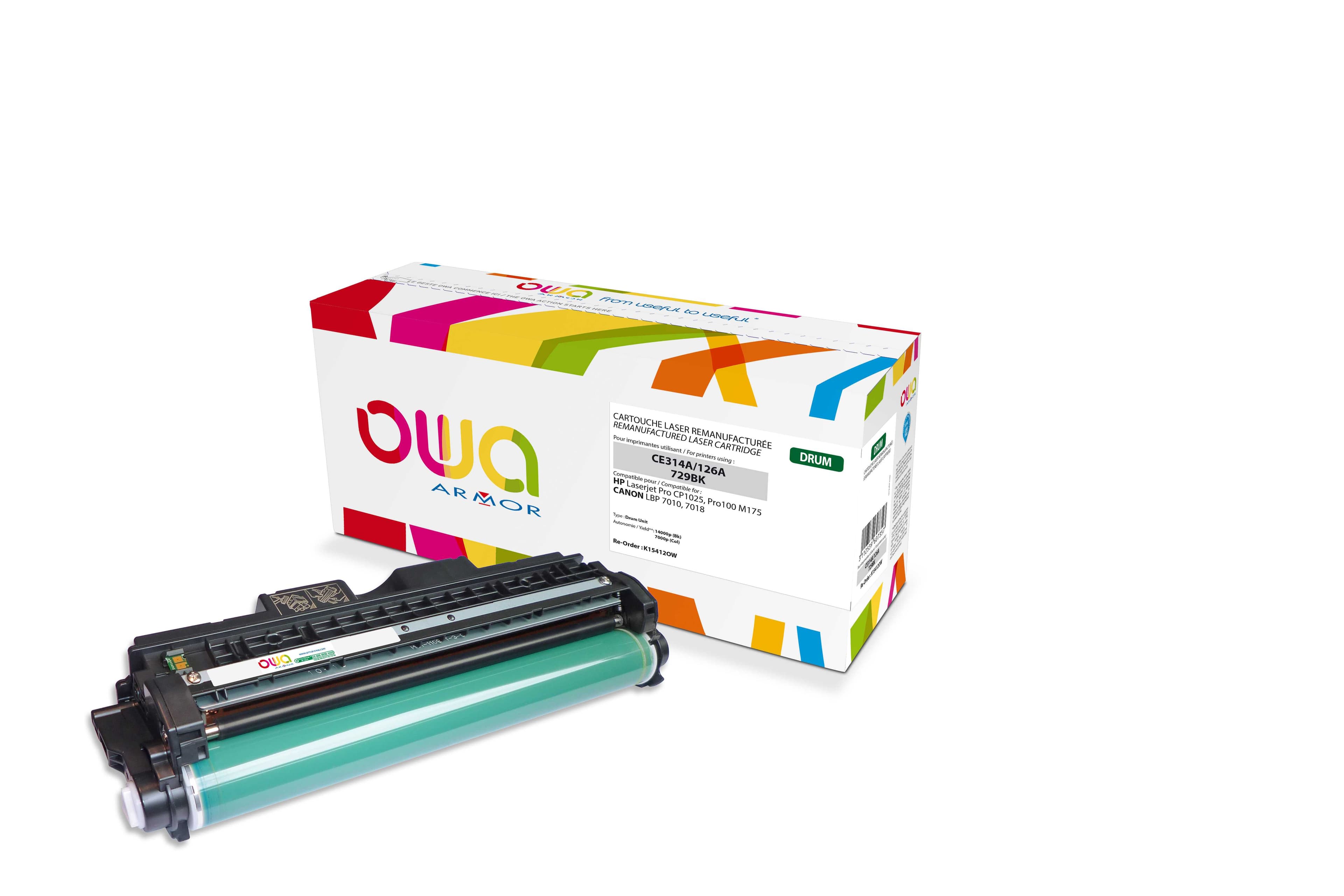 OWA Armor válec kompatibilní s HP CE314A, 14000 (Bk) 7000 (Col)st, válec