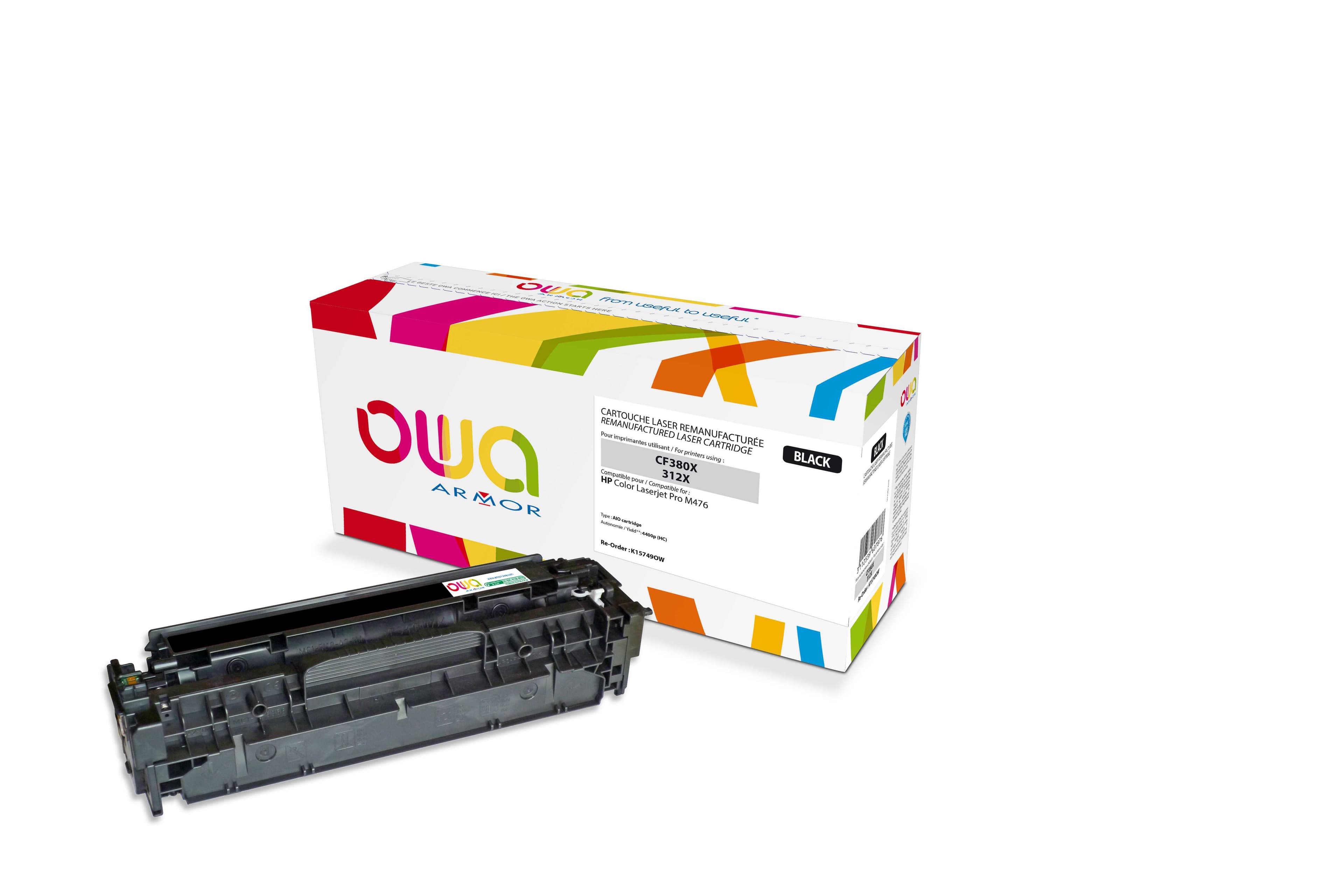 OWA Armor toner kompatibilní s HP CF380X, 4400st, černá black