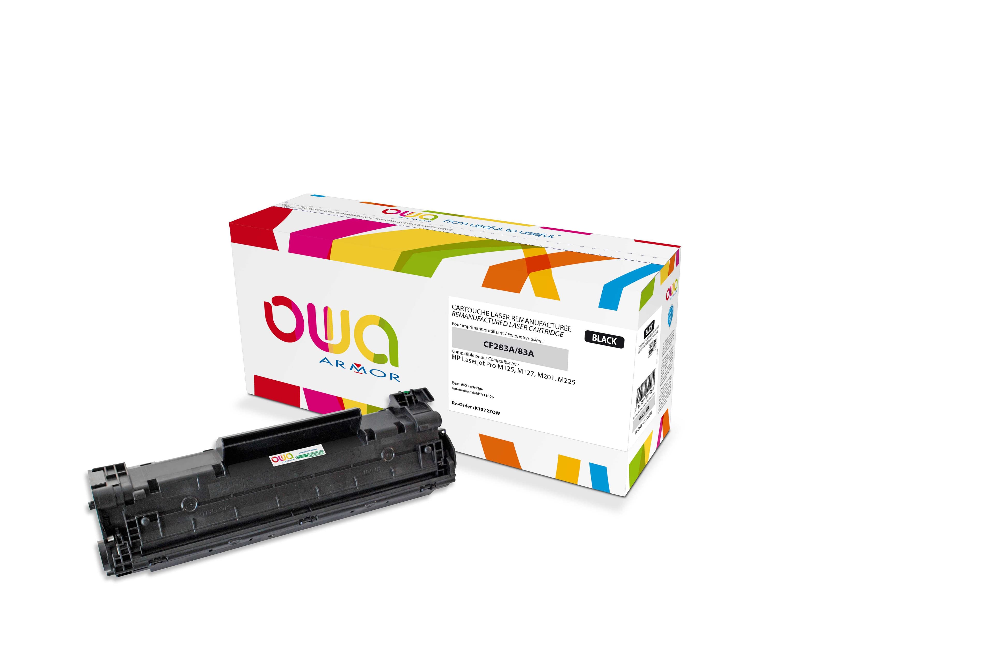 OWA Armor toner kompatibilní s HP LJ kompatibilní s M125, CF283A, 1500st, černá black