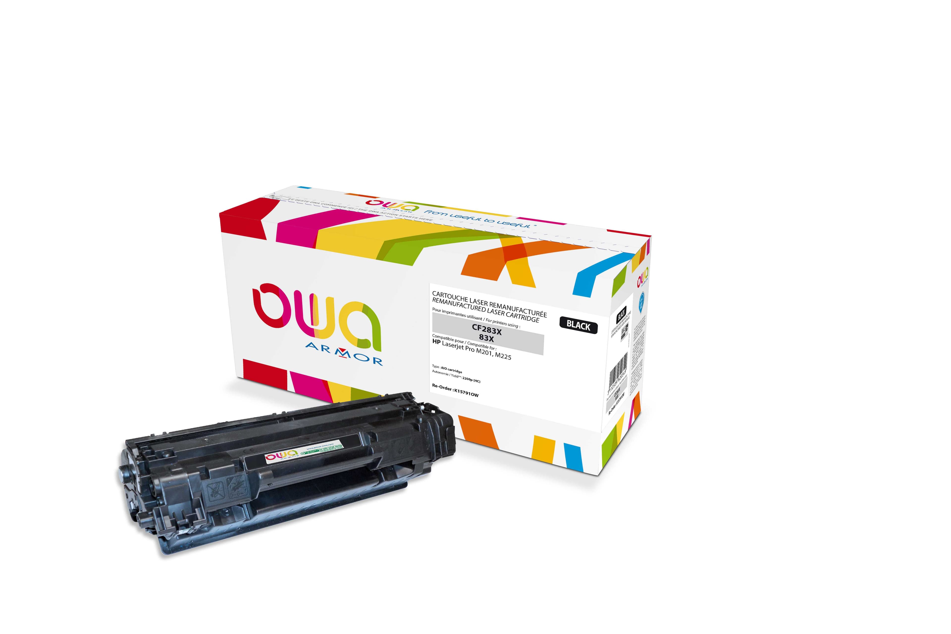 OWA Armor toner kompatibilní s HP LJ kompatibilní s M201, CF283X, 2200st, černá black