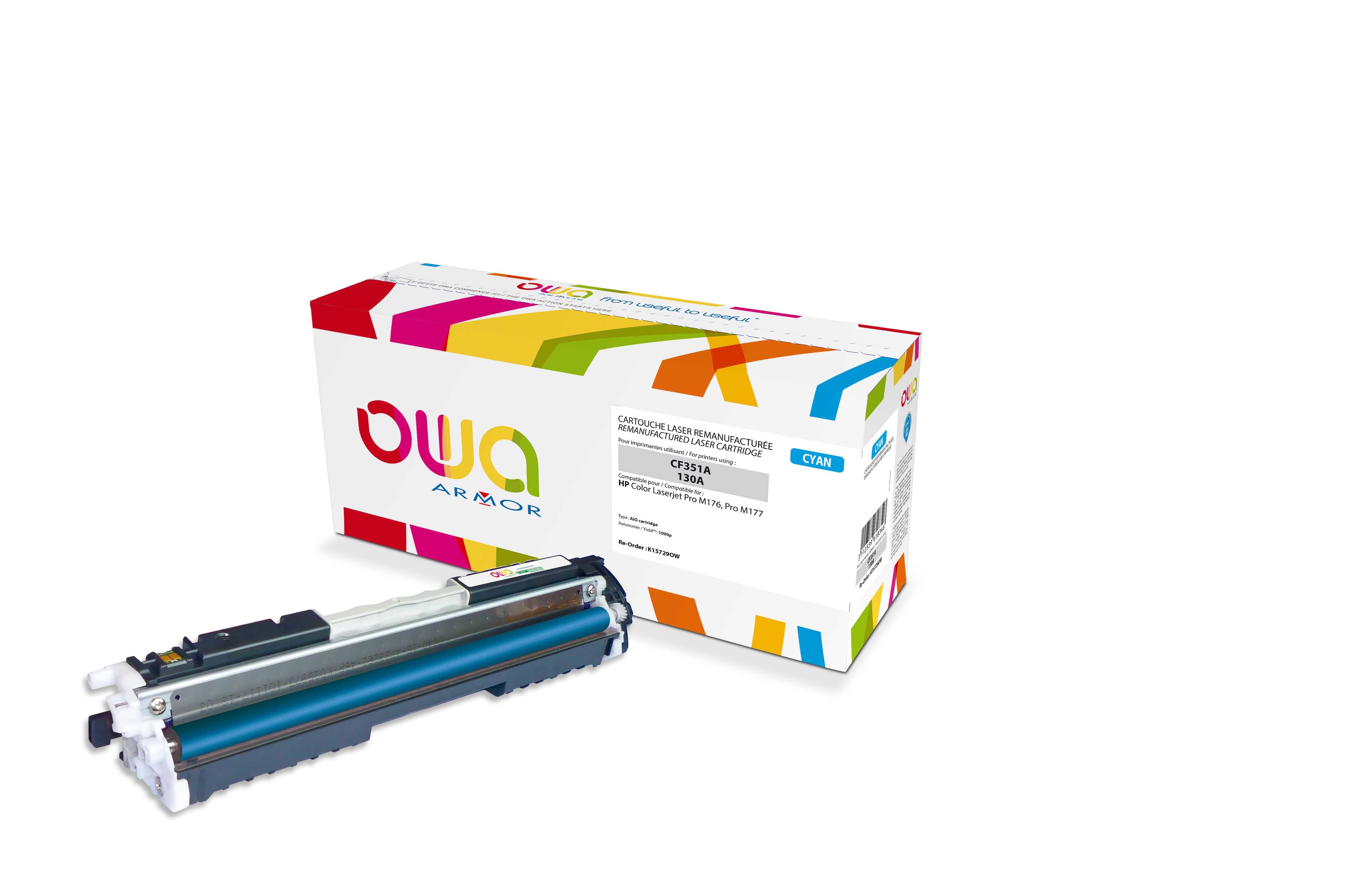 OWA Armor toner kompatibilní s HP CF351A, 1000st, modrá