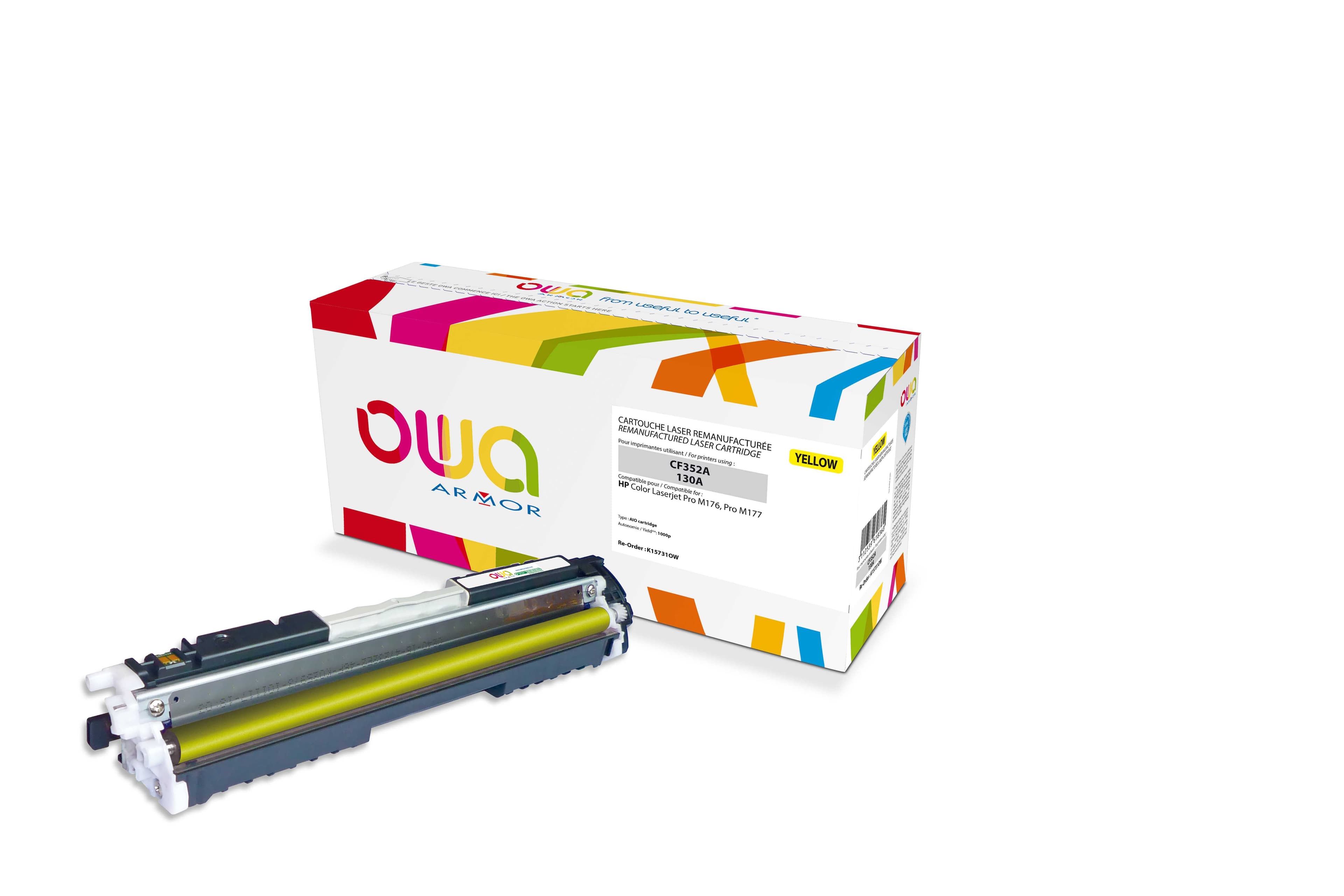 OWA Armor toner kompatibilní s HP CF352A, 1000st, žlutá yellow